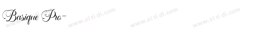 Basique Pro字体转换